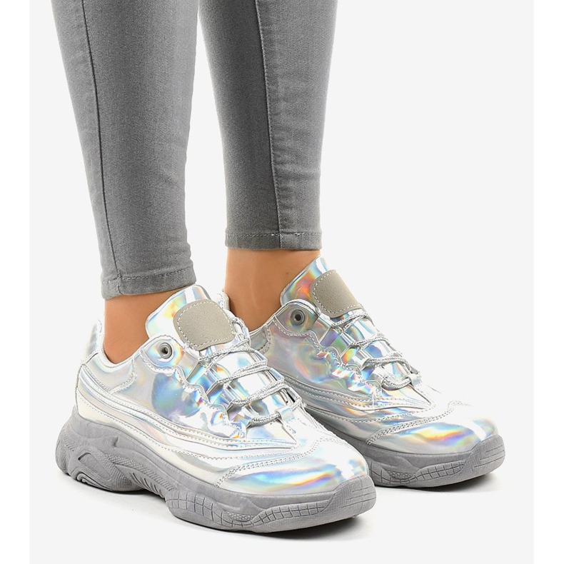 Adidași argintii adidași Z-9781 gri 1