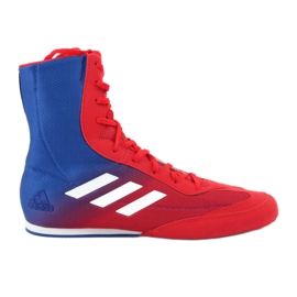 Pantofi de box adidas Box Hog Plus albastru-roșu 1