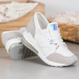 Weide Pantofi sport albi cu sclipici 1