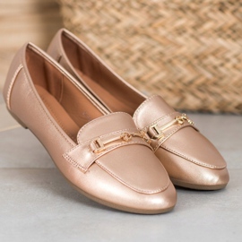 Clowse Încălțăminte elegantă din piele ecologică de aur 2