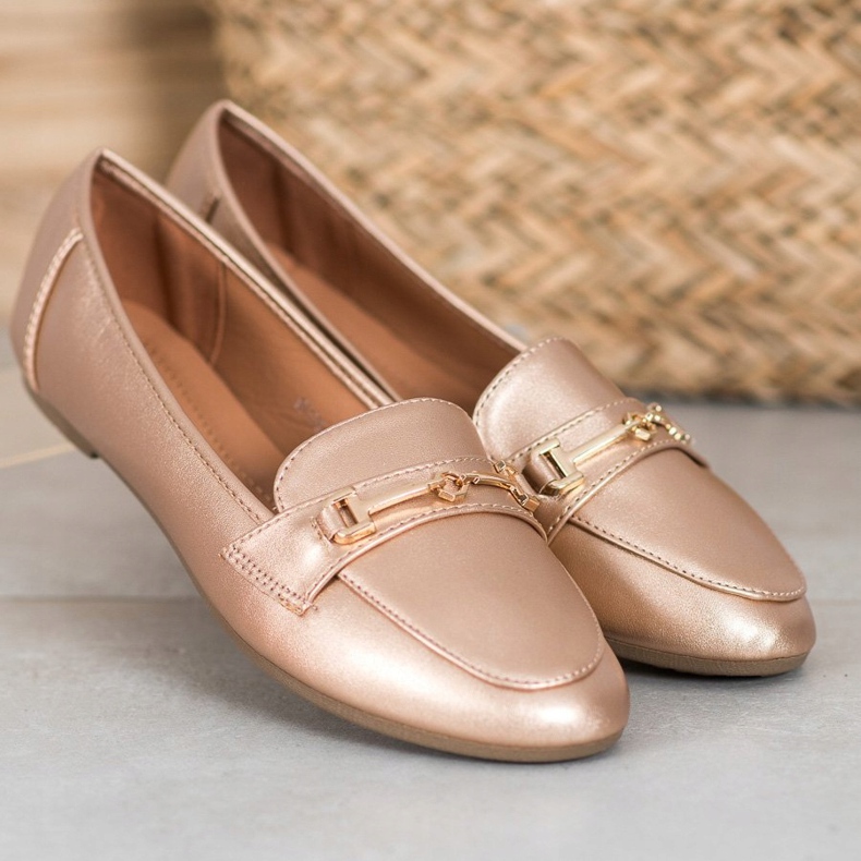 Clowse Încălțăminte elegantă din piele ecologică de aur 2