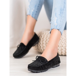 Filippo Mocasini din piele neagră negru 1