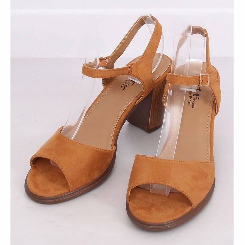 Sandale tocuri înalte camel 660-6 Camel maro multicolor 1