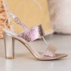 Goodin Sandale elegante galben 1 Goodin Sandale elegante galben 1