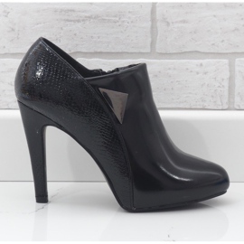 Cizme negre cu toc înalt LEI-46 negru 1 Cizme negre cu toc înalt LEI-46 negru 1