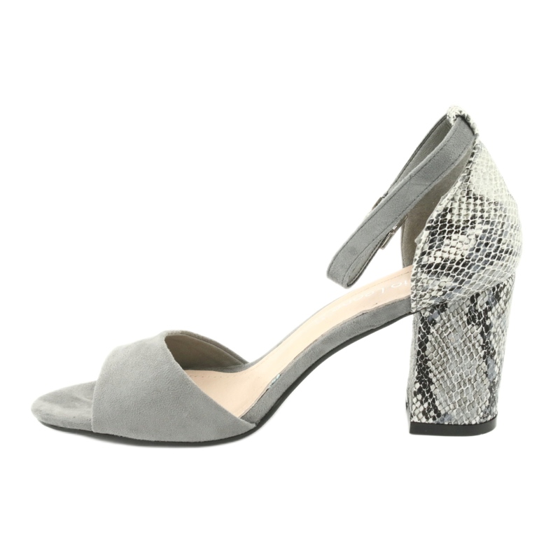 Sergio Leone Sandale pentru femei pe post -animal model SK873 gri 4