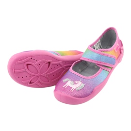 Pantofi pentru copii Befado 123X048 roz multicolor 3