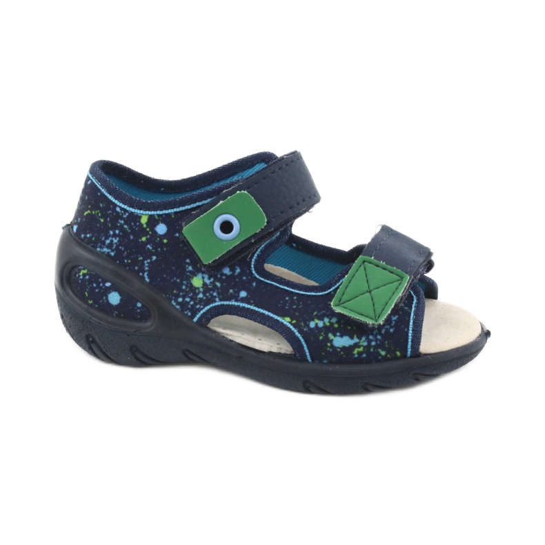 Pantofi pentru copii Befado pu 065X131 albastru marin albastru verde 2