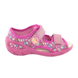 Pantofi pentru copii Befado 065X136 roz multicolor 1