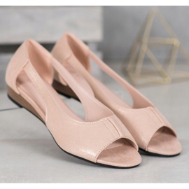 Ballerine VINCEZA Open Toe bej 4