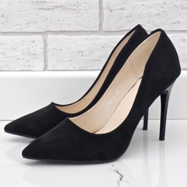 Tocuri clasice negre din piele ecologică YJS82188 negru 2