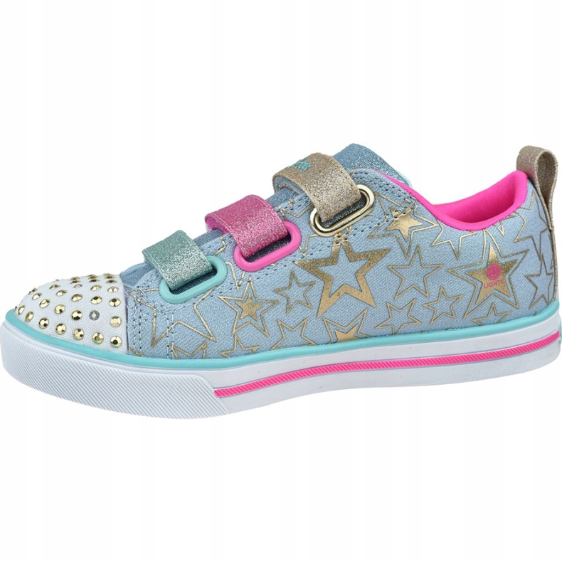 Pantofi Skechers Sparkle Lite-Stars The Limit Jr 314036L-LBMT albastru roz de aur 1