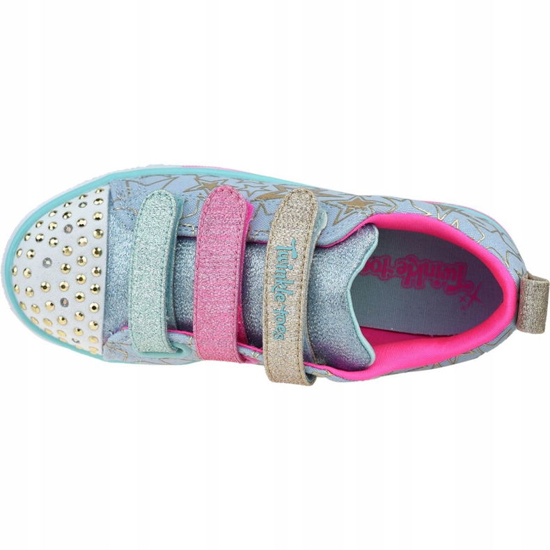 Pantofi Skechers Sparkle Lite-Stars The Limit Jr 314036L-LBMT albastru roz de aur 2