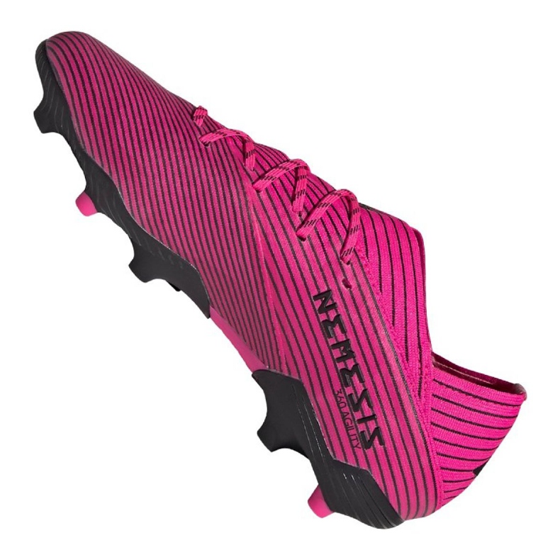 Ghete de fotbal Adidas Nemeziz 19.1 Fg Jr F99956 , roz violet 2