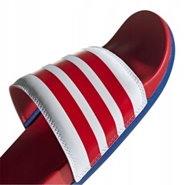 Papuci Adidas Adilette Comfort M EG1853 alb roșu 2