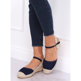 Espadrile pe pene, bleumarin LLI-3M85 Albastru albastru marin 2