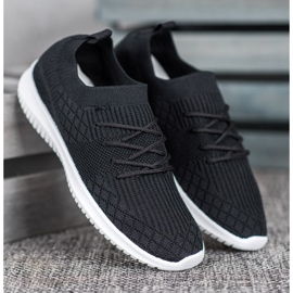 SHELOVET Pantofi sportivi ajurati negru 1