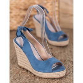 Goodin Sandale Espadrilles Legate albastru 3