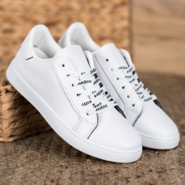 SHELOVET Pantofi sport super alb negru 1