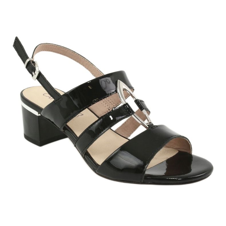 Sandale caprice pantofi de damă cu decor 28208 negru 1 Sandale caprice pantofi de damă cu decor 28208 negru 1