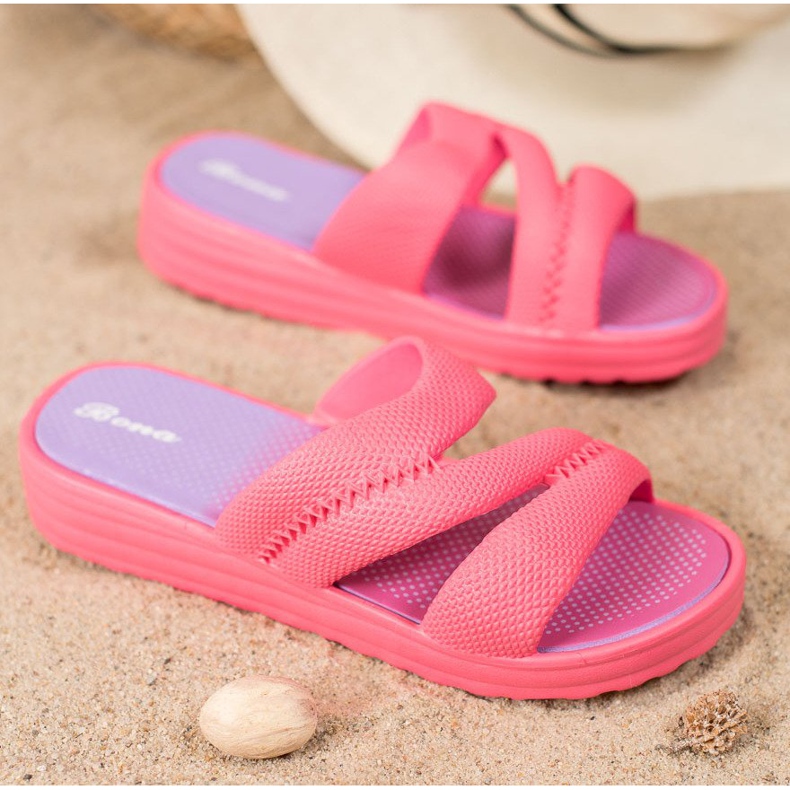 Bona Papuci roz confortabili 1