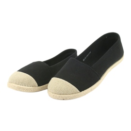 Wishot 32-130 espadrile balerine negru 3