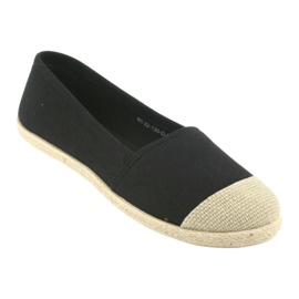 Wishot 32-130 espadrile balerine negru 1