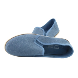 Wishot Espadrile de dama cu sclipici 32-187 albastru 5
