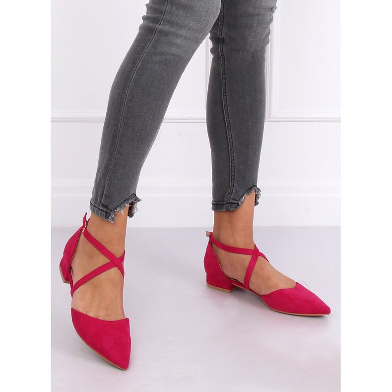 Balerini tăiate fucsia S-880 Fushia roz 1 Balerini tăiate fucsia S-880 Fushia roz 1