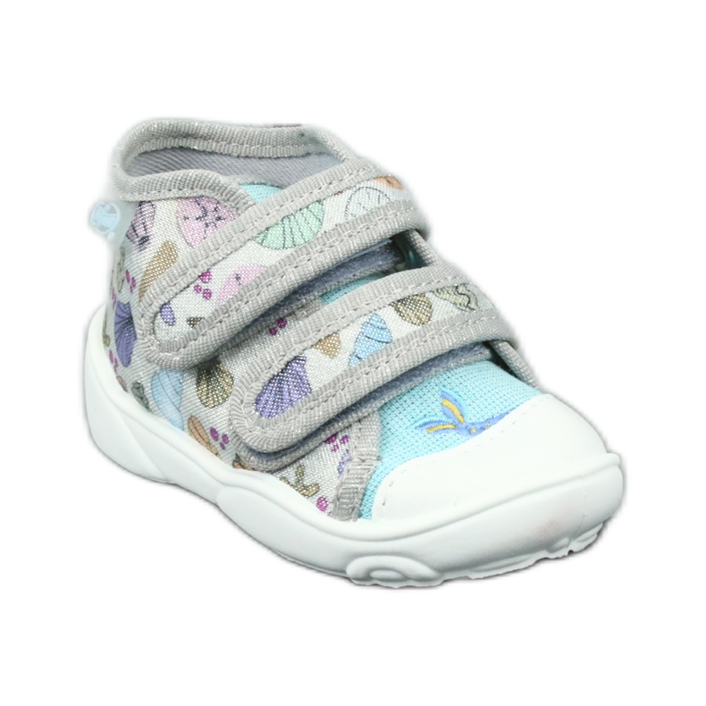 Pantofi pentru copii Befado portocalii 212P065 albastru gri multicolor 2
