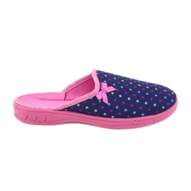 Pantofi pentru copii Befado colorate 707Y408 albastru marin roz 1