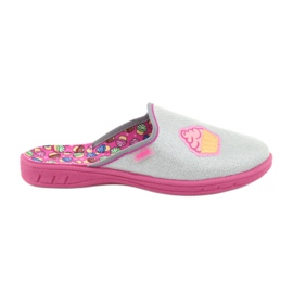 Pantofi pentru copii Befado colorate 707Y407 roz gri galben 1
