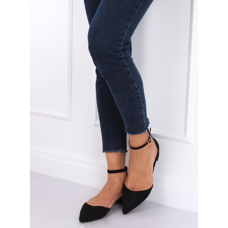 Negre MM-795 Balerini tăiate negru 1 Negre MM-795 Balerini tăiate negru 1