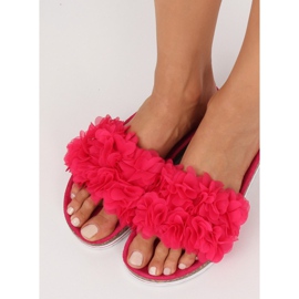 Flower power fucsia BG47P Papuci fucsia roz 2