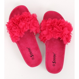 Flower power fucsia BG47P Papuci fucsia roz 1
