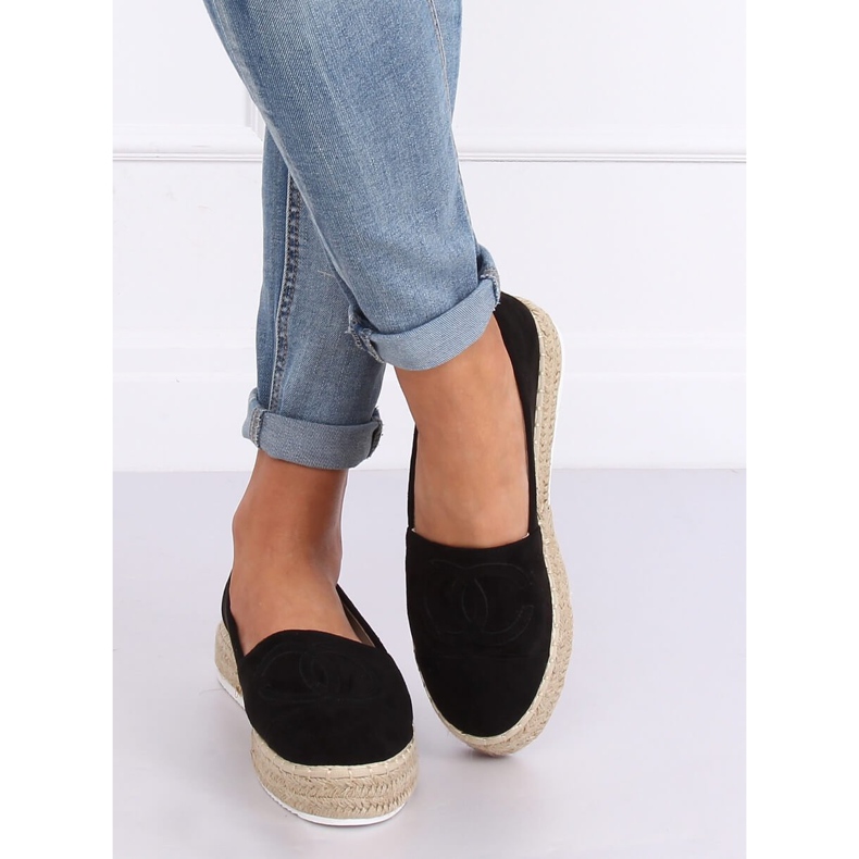 Espadrile dama negre T341P Negre negru 1