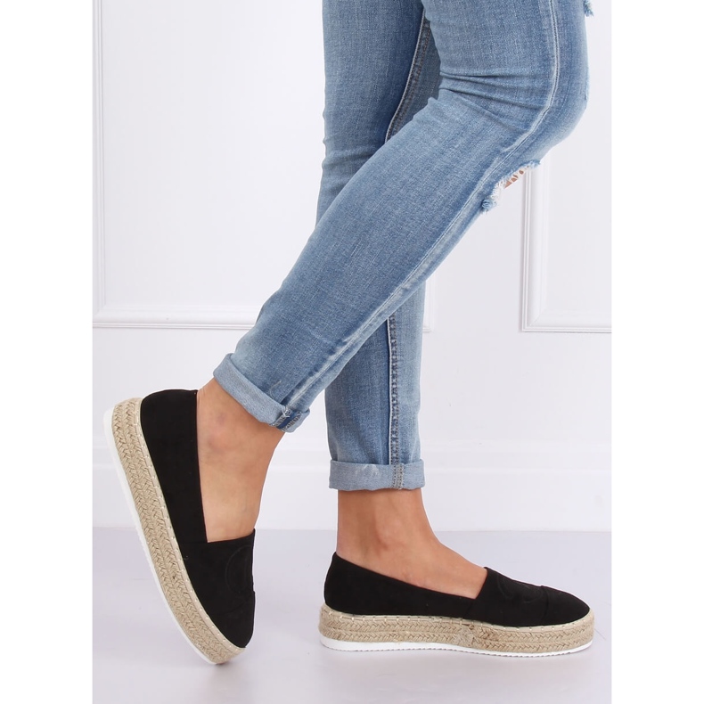 Espadrile dama negre T341P Negre negru 2