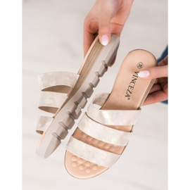 Papuci VINCEZA aurii de aur 1