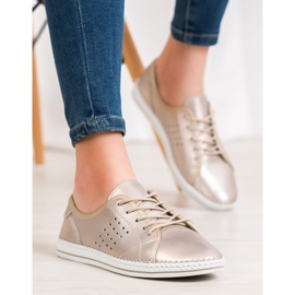 Kylie Încălțăminte din piele lacată de aur 1 Kylie Încălțăminte din piele lacată de aur 1