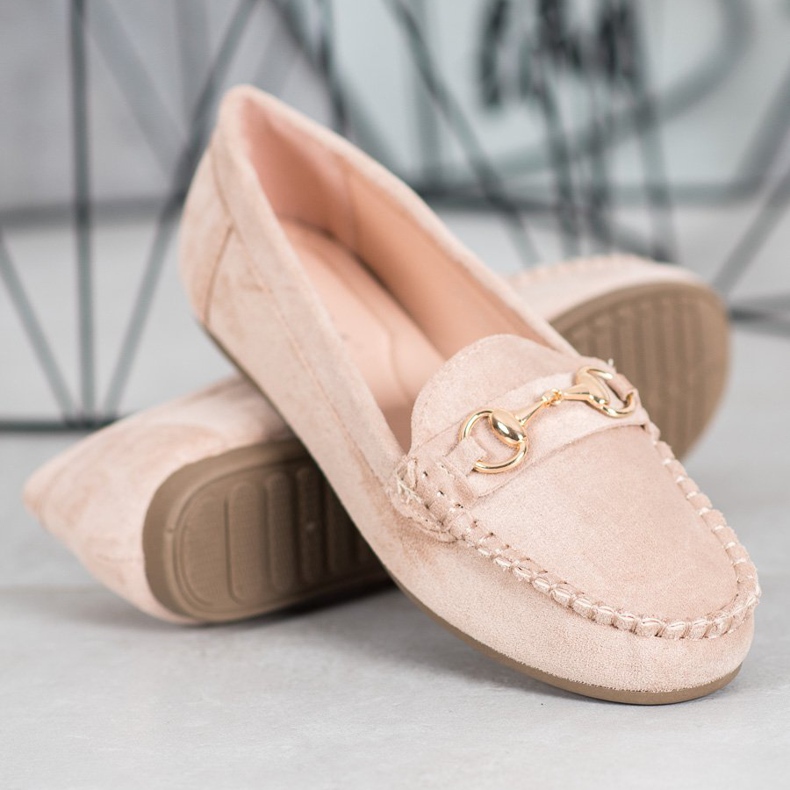 Cm Paris Mocasini cu ornament maro 2