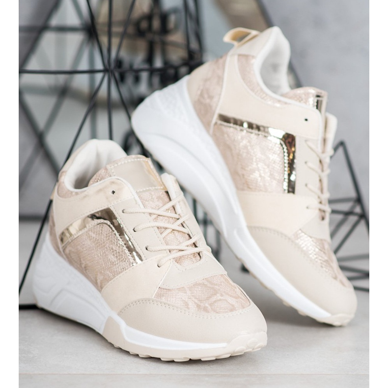 SHELOVET Adidași cu pană maro 1