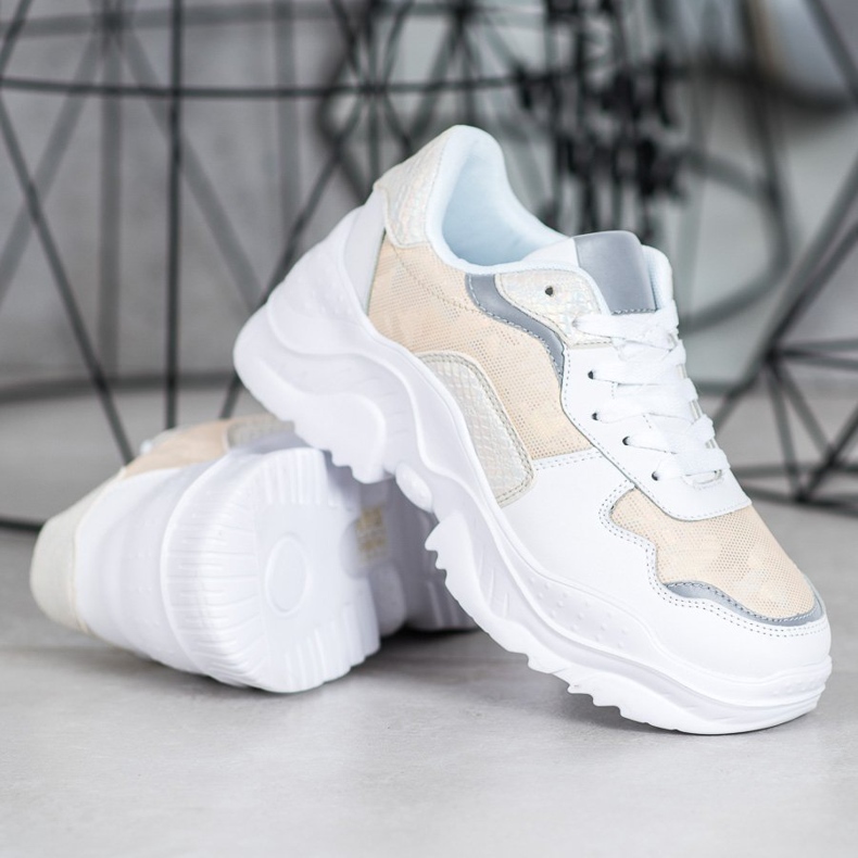 SHELOVET Adidași ușori alb 1