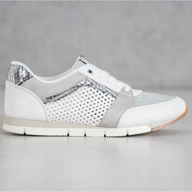 Kylie Pantofi sportivi ajurati alb 1