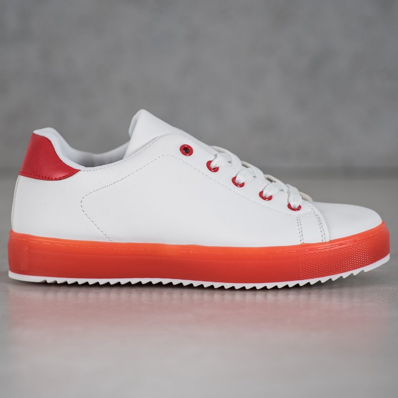 SHELOVET Încălțăminte cu talpă colorată alb 2