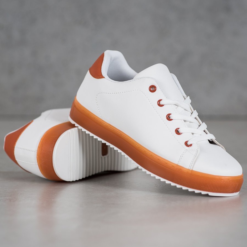 SHELOVET Încălțăminte cu talpă colorată alb 2