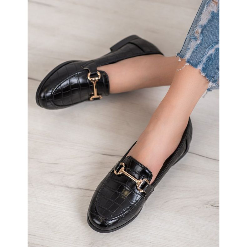 Seastar Mocasini cu stil negru 1
