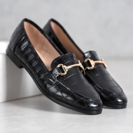 Seastar Mocasini cu stil negru 2 Seastar Mocasini cu stil negru 2