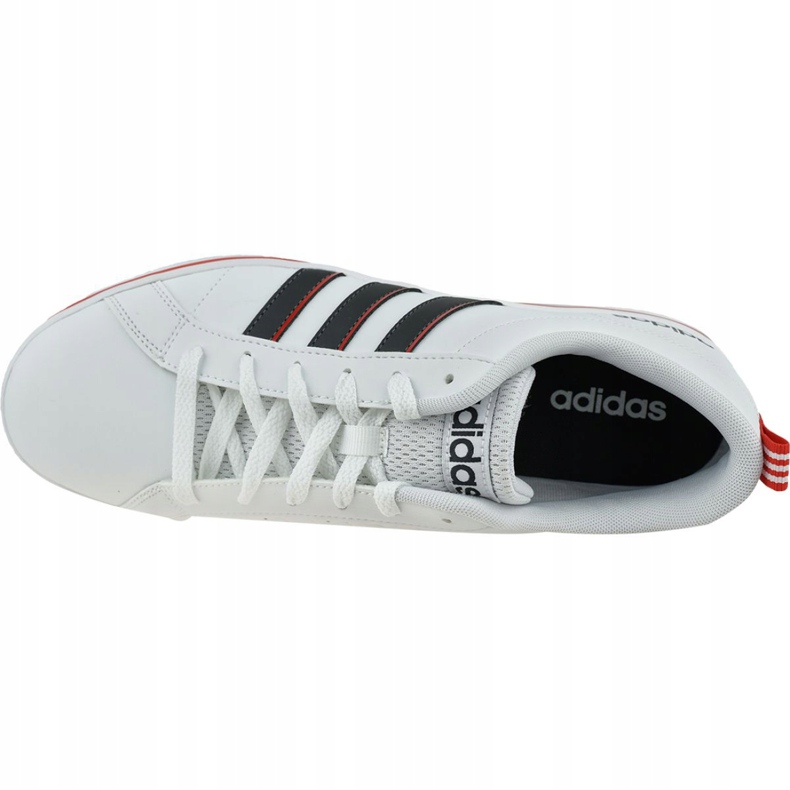 Pantofi Adidas Vs Pace M EE7840 alb negru roșu 2
