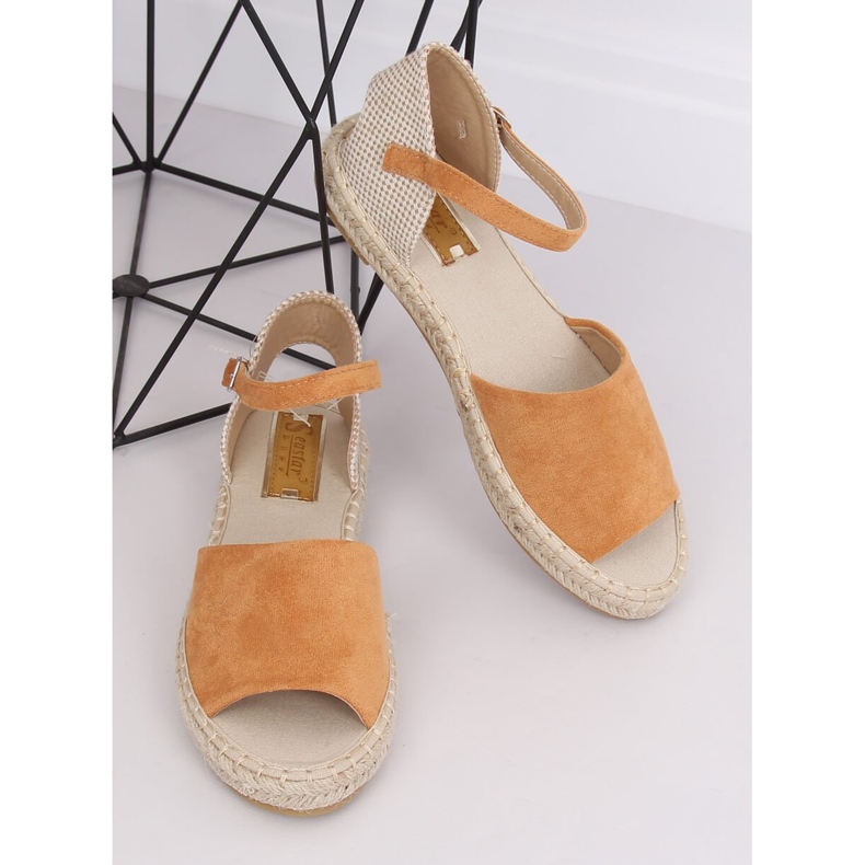 Espadrile tăiate cămilă BB28P Camel maro 2