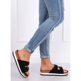 Papuci negri scholki SS115P Negru 1 Papuci negri scholki SS115P Negru 1